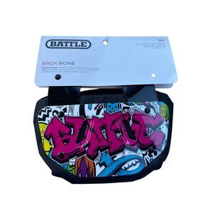 Battle Youth Back Bone Protective Pad Graffiti Design Lightweight